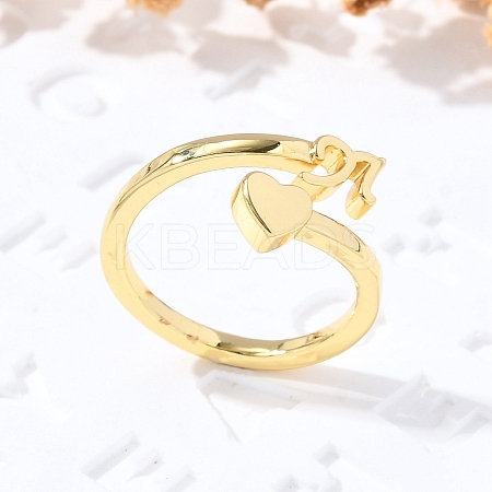 Brass Cuff Rings for Women RJEW-U044-N-1