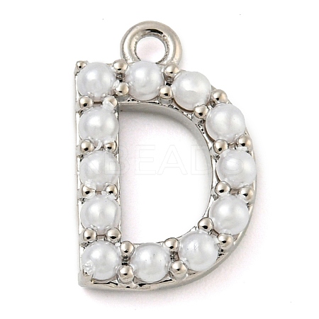 Plastic Imitation Pearl Pendants KK-P230-17P-D-1