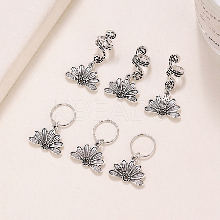 6Pcs Alloy Dreadlocks Beads PW-WG672F4-01-1