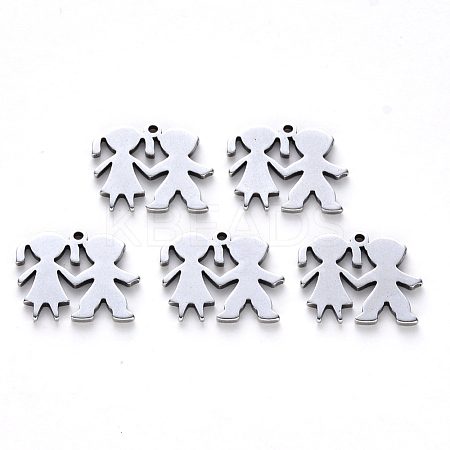 Tarnish Resistant 304 Stainless Steel Charms STAS-N092-81-1