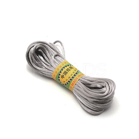Polyester Satin Rattail Cord OCOR-WH0066-43E-1