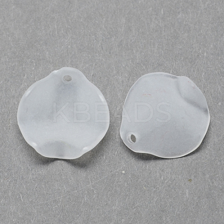 Transparent Acrylic Pendants X-FACR-R015-15x15mm-10-1