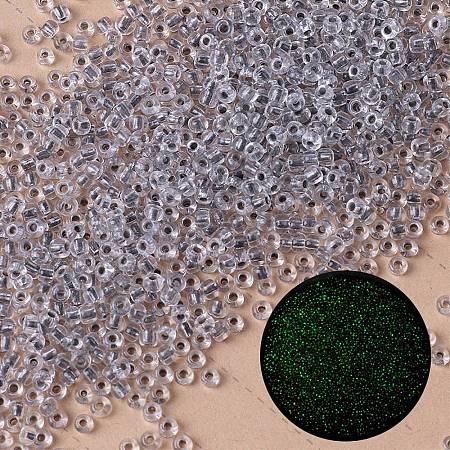 100G Luminous Transparent Glass Beads GLAA-WH0039-06P-1
