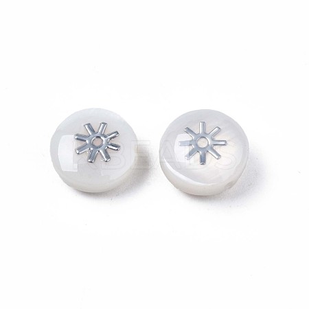 Natural Freshwater Shell Beads SHEL-N003-22-10P-1
