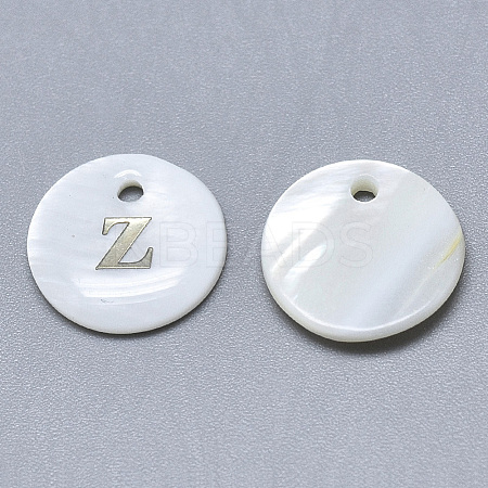 Natural White Shell Mother of Pearl Shell Charms LS-SSHEL-N036-053Z-1