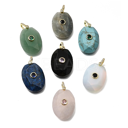 Natural & Synthetic Mixed Stone Pendants GG-CBA7610-06G-1