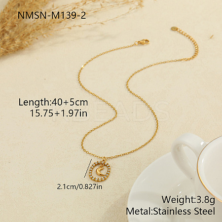 304 Stainless Steel Pendant Necklaces WG7F8A7-02-1