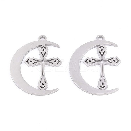 304 Stainless Steel Pendants STAS-N108-37P-1