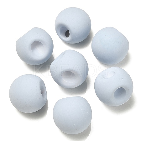 Rubberized Acrylic Beads OACR-G012-05D-1