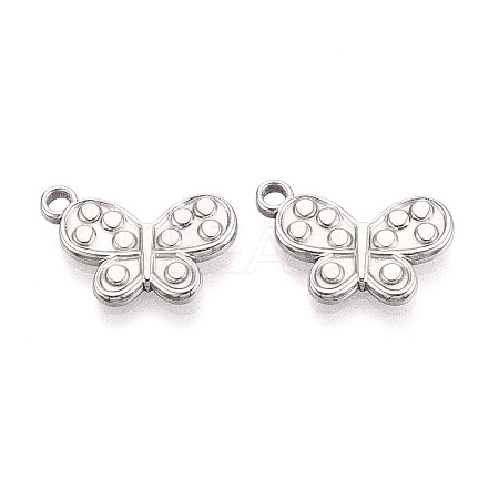 304 Stainless Steel Butterfly Pendants STAS-T069-33P-1
