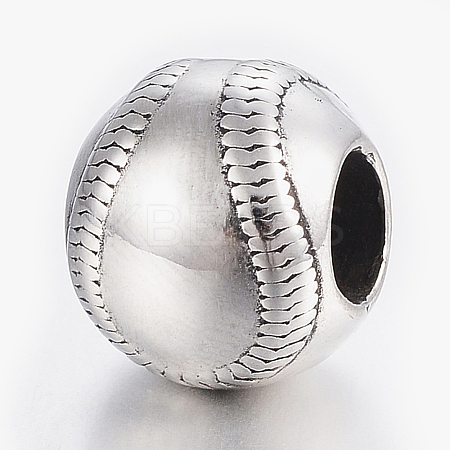 304 Stainless Steel European Beads STAS-H446-105AS-1