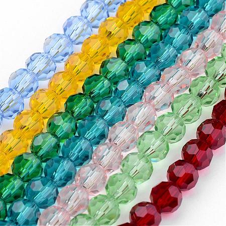 Transparent Glass Bead Strands GLAA-G013-10mm-M-1
