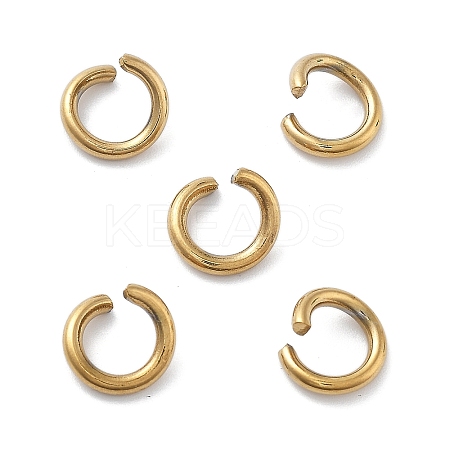 Ion Plating(IP) 304 Stainless Steel Open Jump Rings STAS-M081-01G-02-1