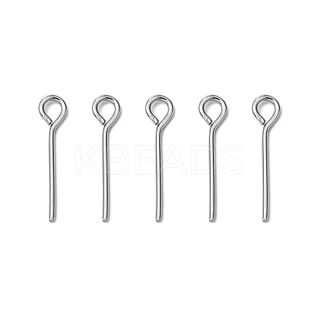 Tarnish Resistant 304 Stainless Steel Eye Pin LS-STAS-R045-15mm-1