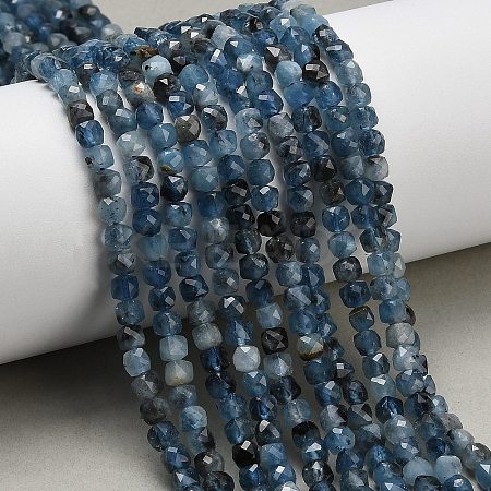 Gradient Color Natural Devil Blue Aquamarine Beads Strands G-NH0072-C01-01-1