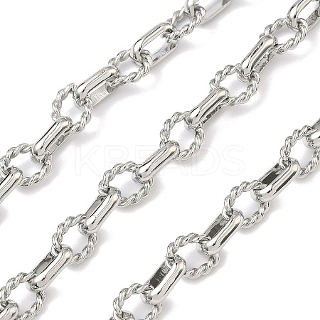 Brass Twist Cube Chains CHC-B026-02P-1