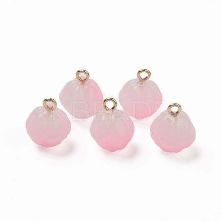Two Tone Spray Painted Glass Pendants GLAA-Q092-05C-1