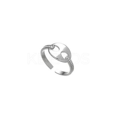 DIY fashionable 304 Stainless Steel ring with non fading color PQ6554-4-1