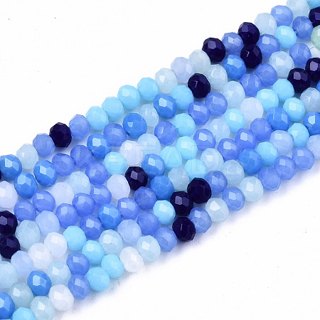 Opaque Glass Beads Strands GLAA-T006-07-A01-1