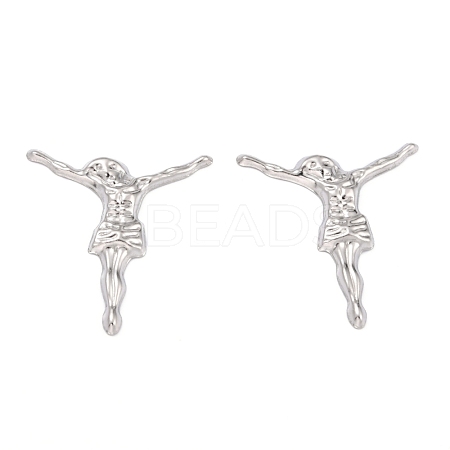 Tarnish Resistant 304 Stainless Steel Cabochons STAS-P282-01C-P-1