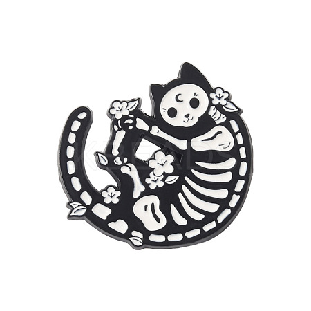 Cat Theme Enamel Pin PW-WG97473-05-1