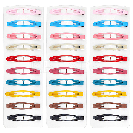 4 Sets Iron Snap Hair Clips AJEW-SC0003-37A-01-1