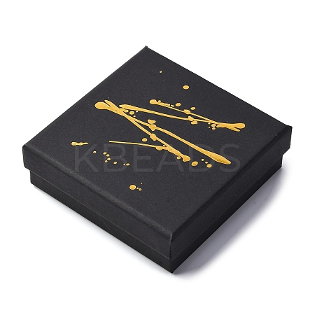 Hot Stamping Cardboard Jewelry Packaging Boxes CON-B007-01C-1