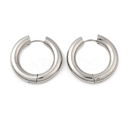Tarnish Resistant 202 Stainless Steel Huggie Hoop Earrings EJEW-O087-08G-P-1