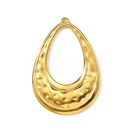 304 Stainless Steel Big Pendants STAS-OY003-37G-1