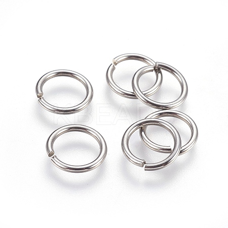 Tarnish Resistant 304 Stainless Steel Open Jump Rings A-STAS-P212-25P-17-1