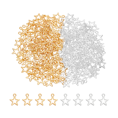 200Pcs 2 Colors Alloy Charms FIND-UN0004-29-1