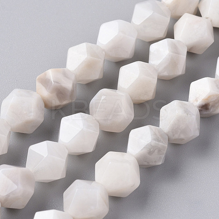 Natural White Crazy Lace Agate Beads Strands G-F668-03-10mm-1