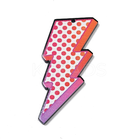 Double-side Printed Opaque Acrylic Pendants FIND-D283-09B-1