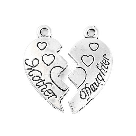 Tibetan Style Alloy Split Pendants TIBE-Q050-200AS-LF-1
