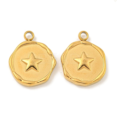 Ion Plating(IP) 304 Stainless Steel Pendants STAS-A099-07G-1